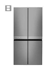 Hotpoint Day1 Active Quattro HQ9E1L 90cm Wide, 4-Door Fridge Freezer - Stainless Steel