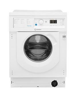 indesit biwmil71252 7kg load, 1200 spin washing machine - white - washing machine with installation