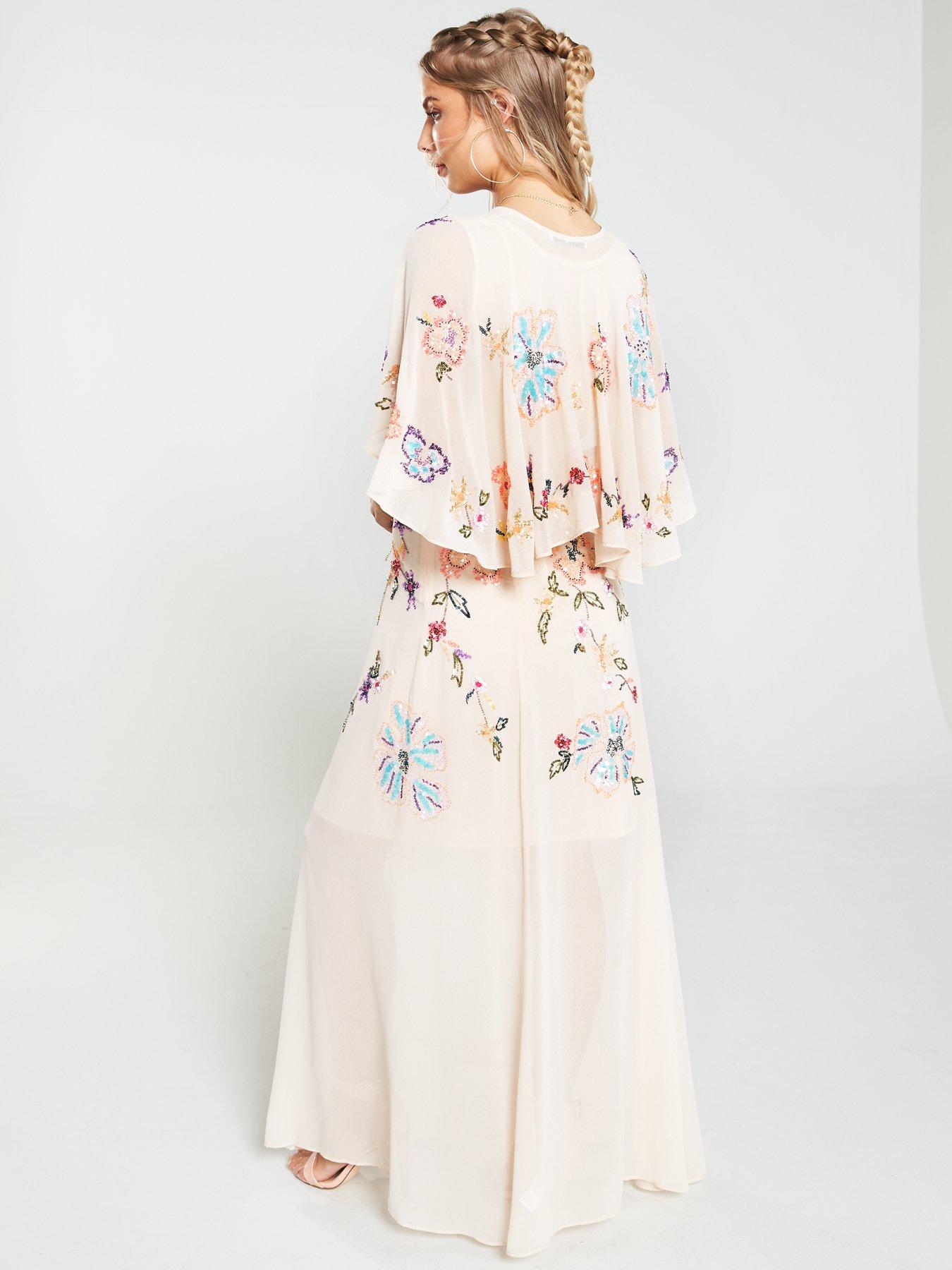 cape maxi dress uk