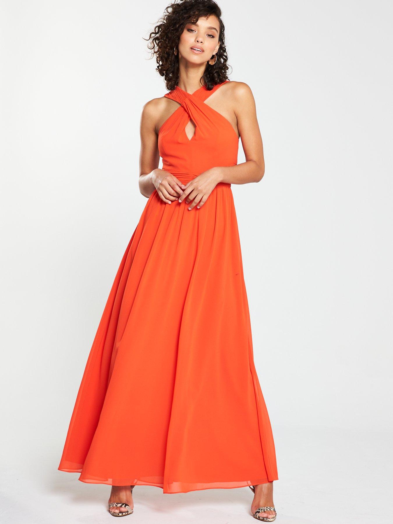 very orange dress