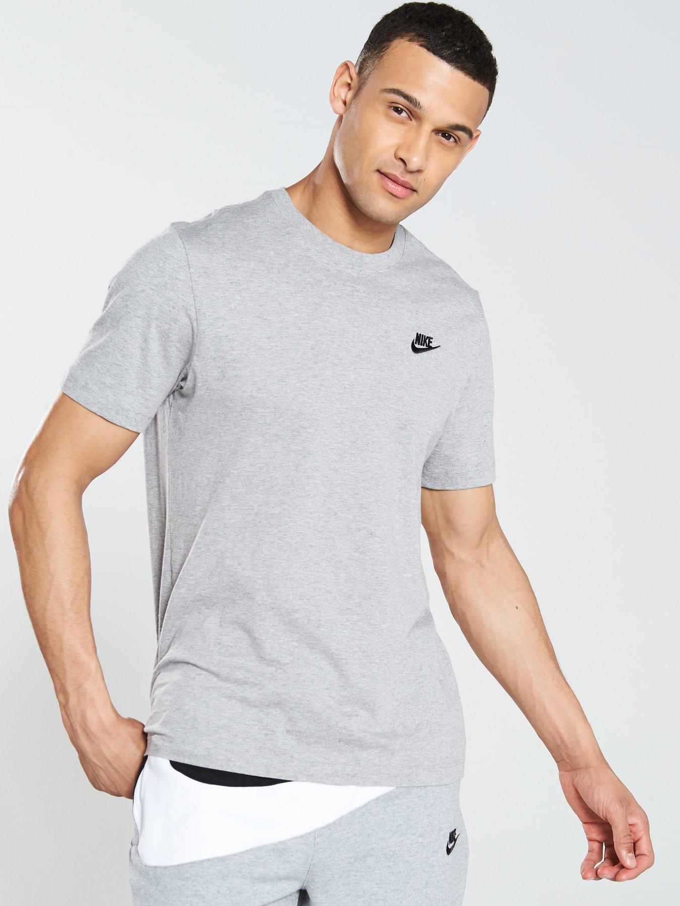 Nike Sportswear Club T-Shirt - Dark Grey Heather | very.co.uk