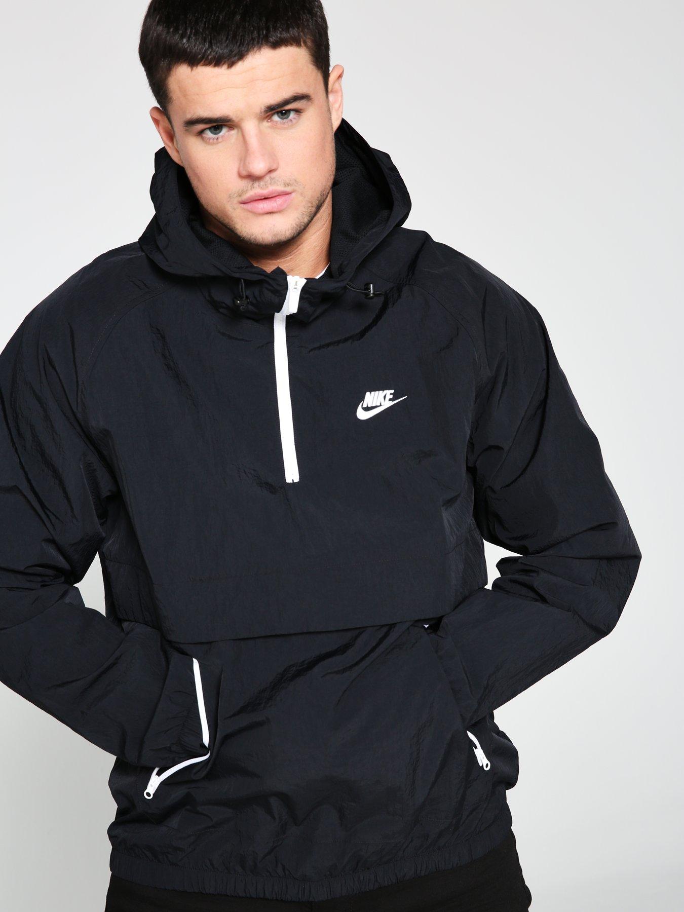 nike half zip windbreaker mens