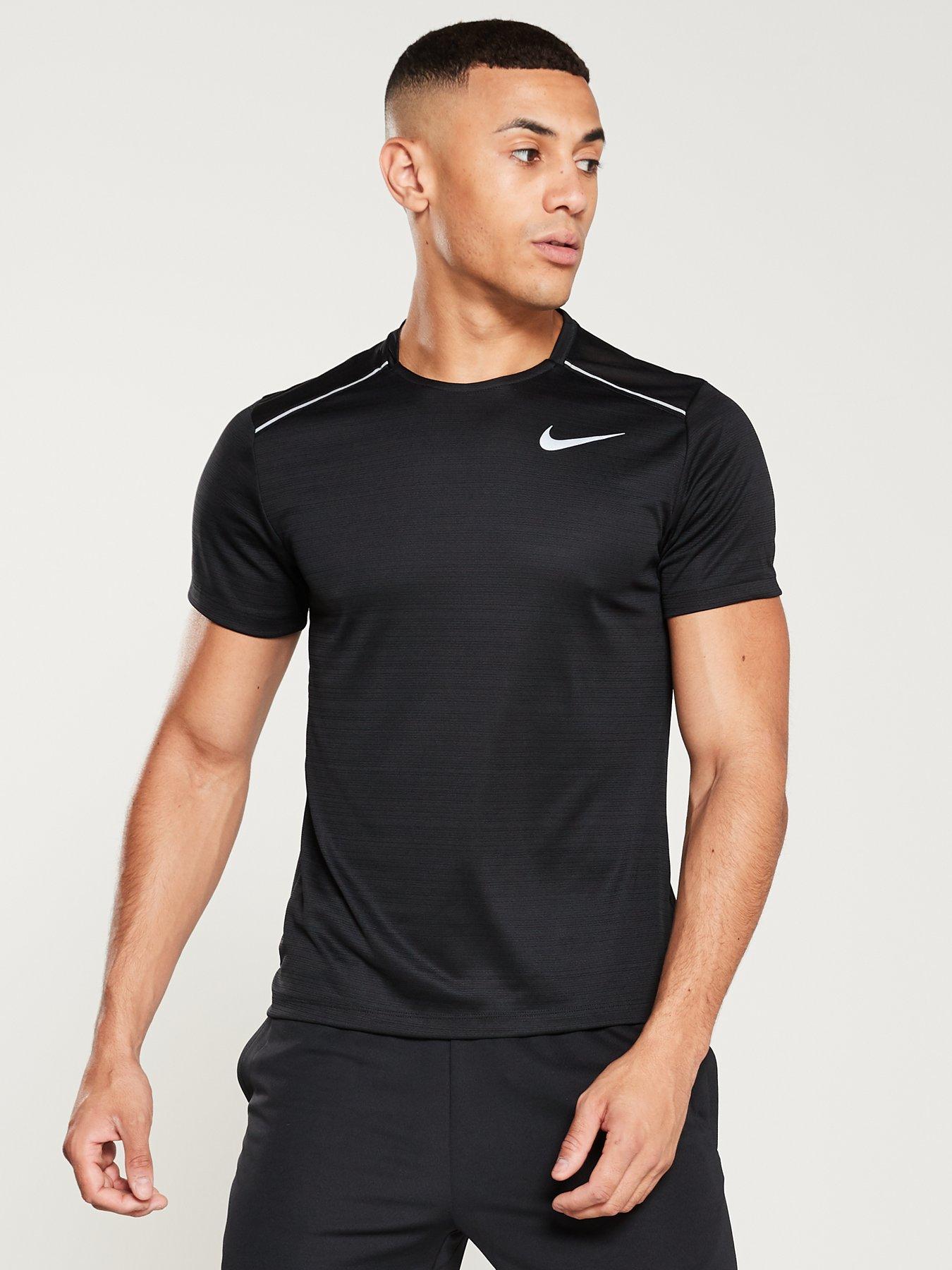 nike miler t shirt black