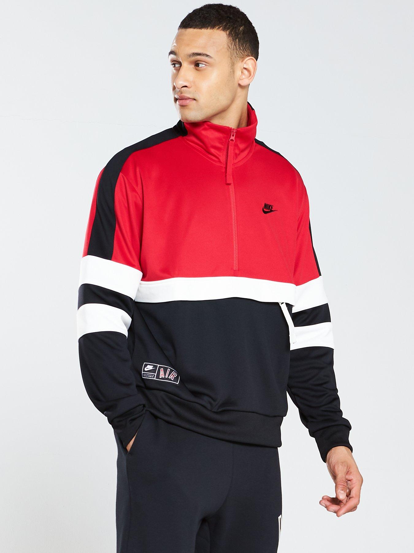 nike air half zip jacket red