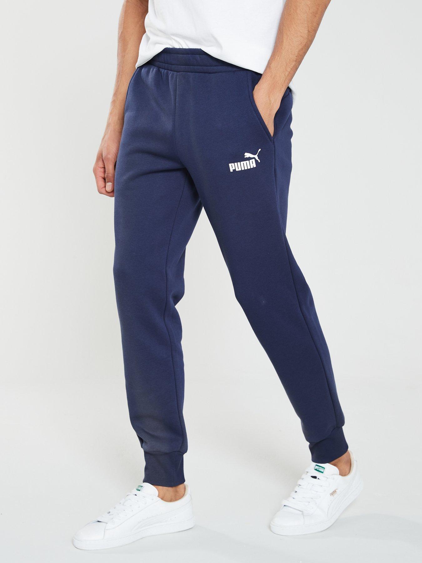 puma tracksuit bottoms blue