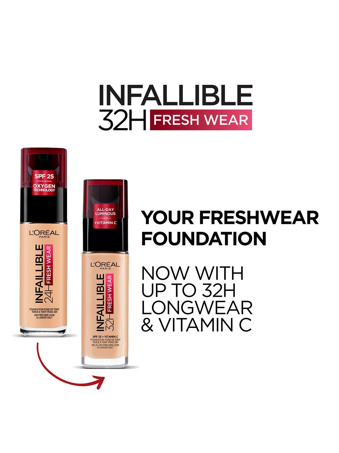 L'Oréal Paris Infaillible 32H Fresh Wear Foundation SPF25 and