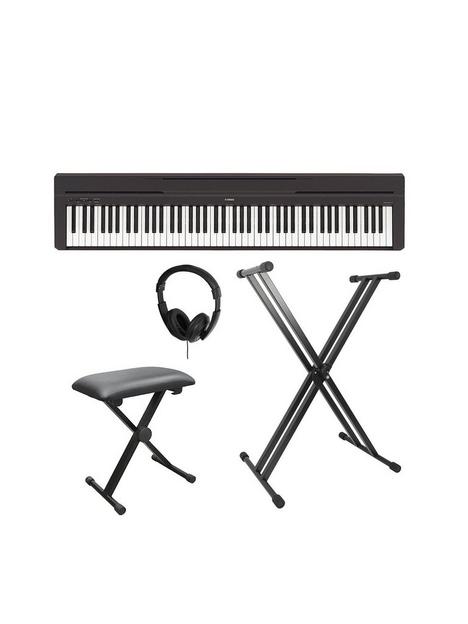 yamaha-p45-compact-p-series-digital-piano-with-stand-bench-headphones-and-online-lessons