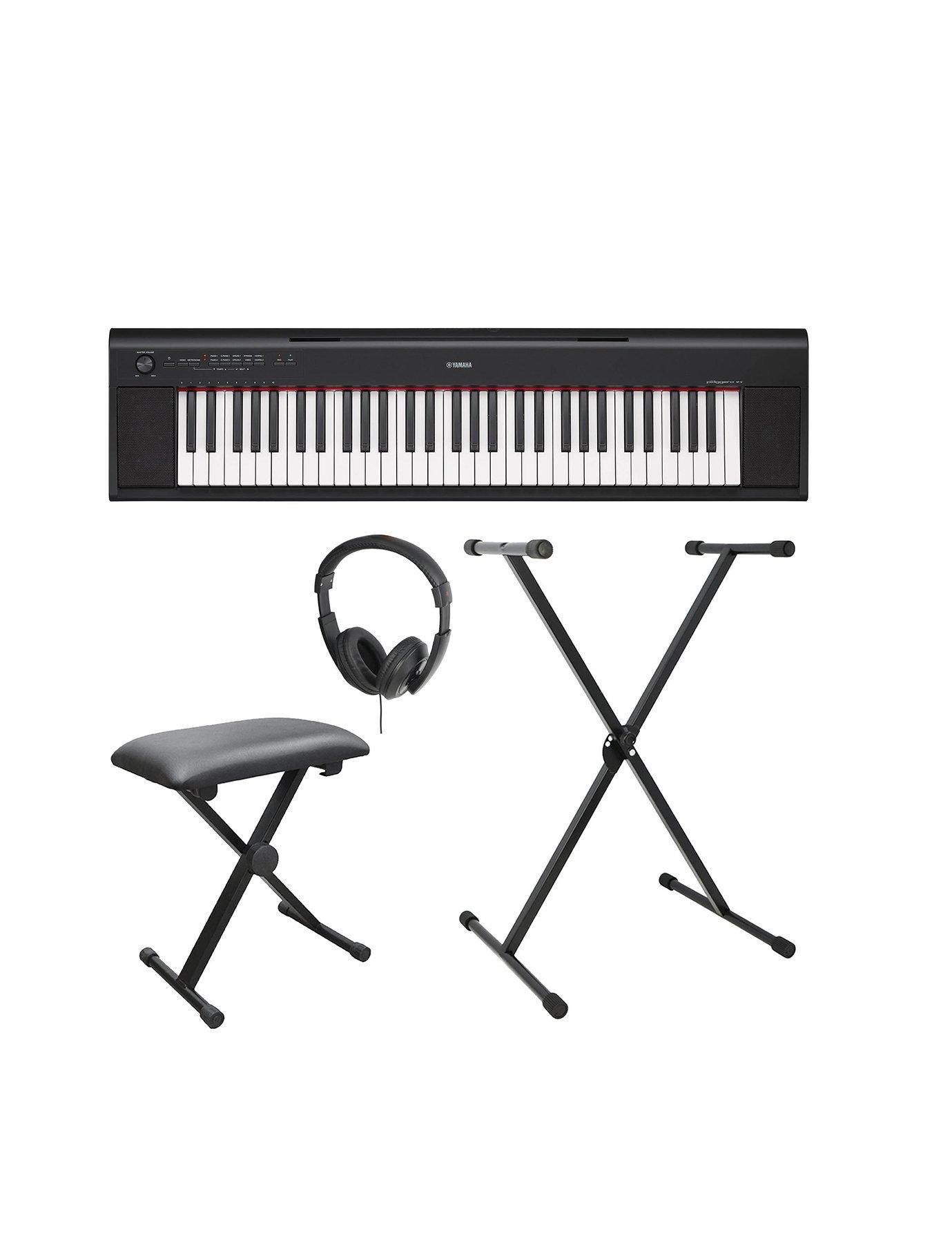 yamaha keyboard with stand and stool