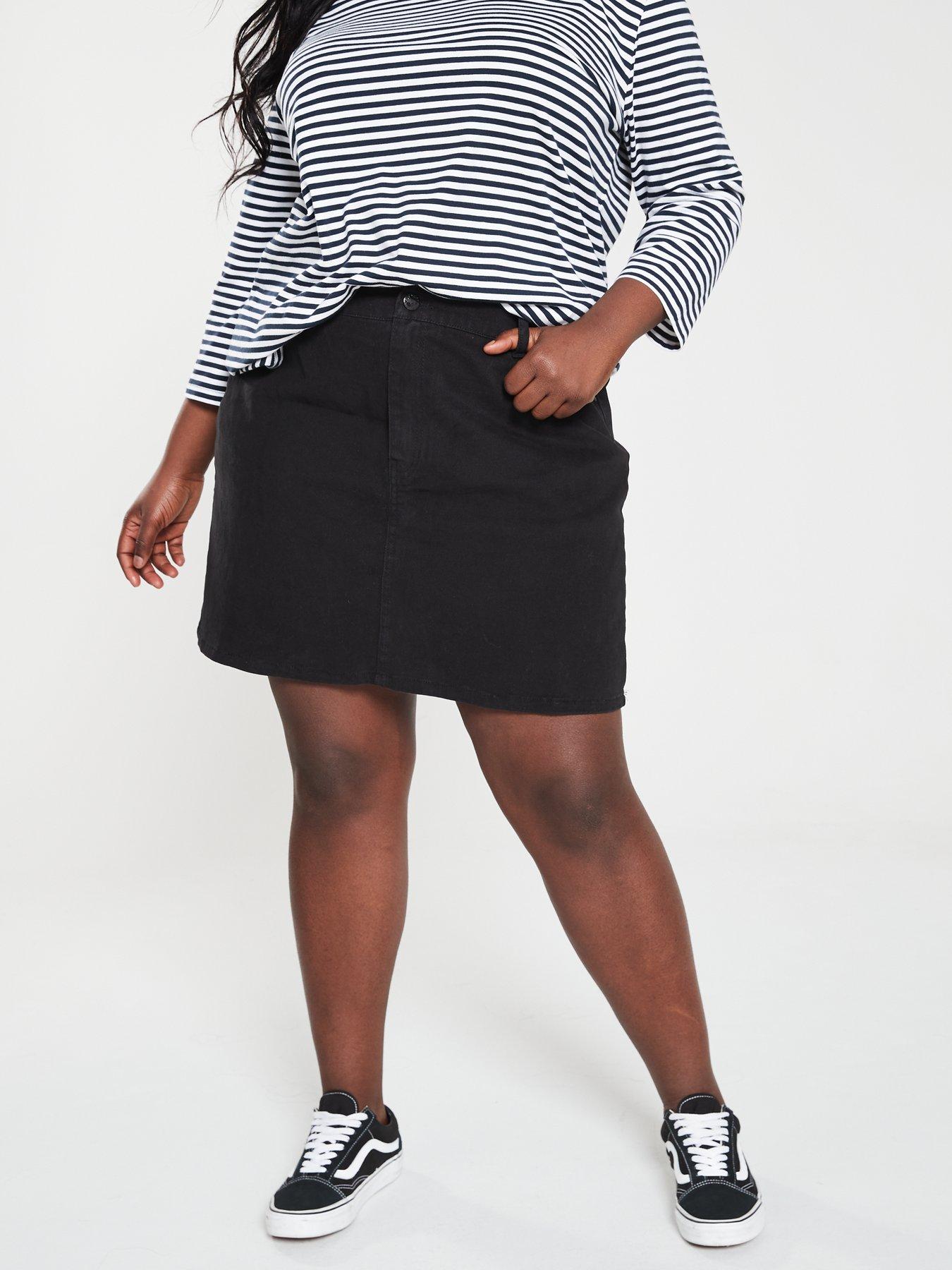 black denim skirt uk