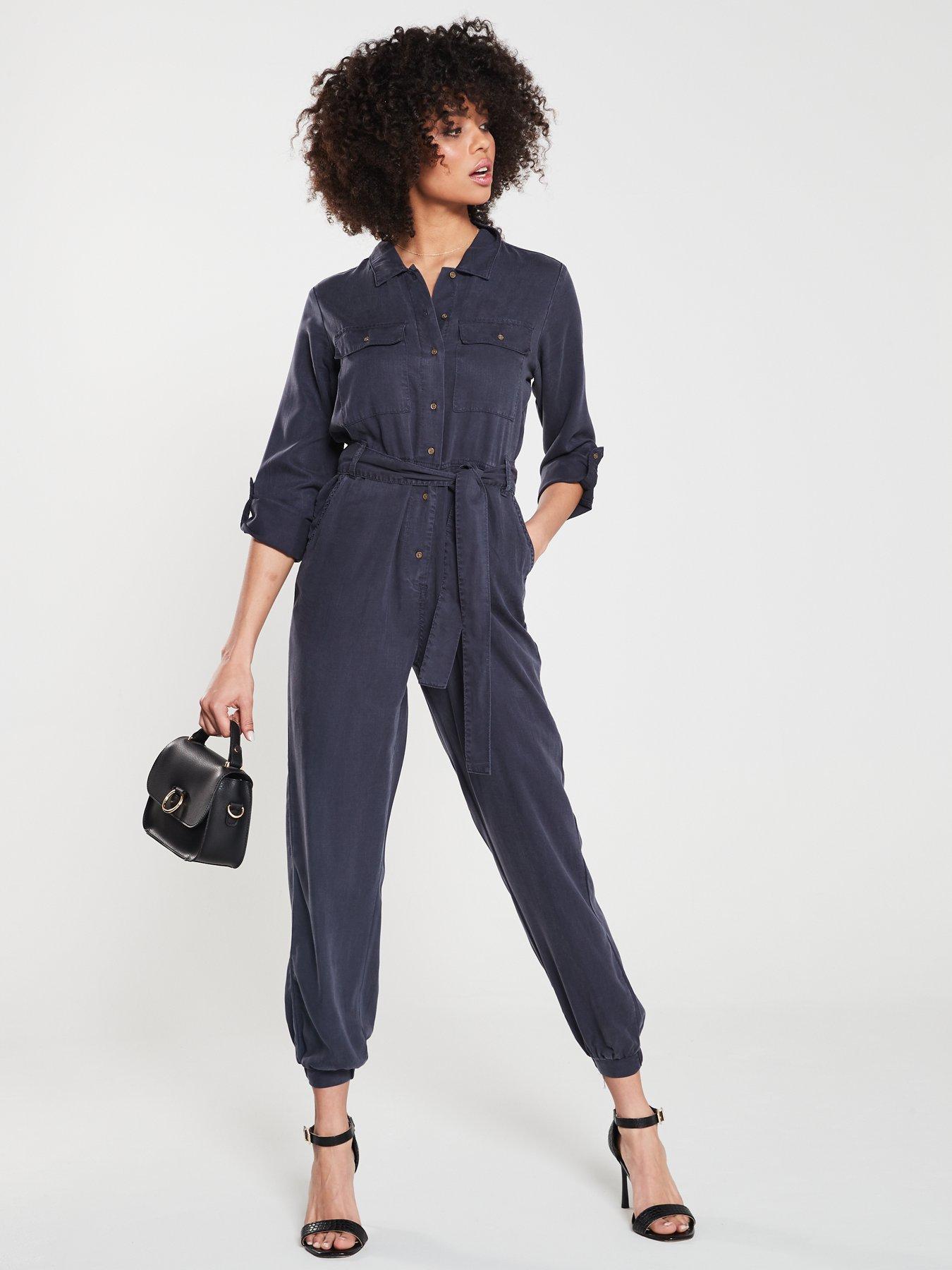 very navy jumpsuit