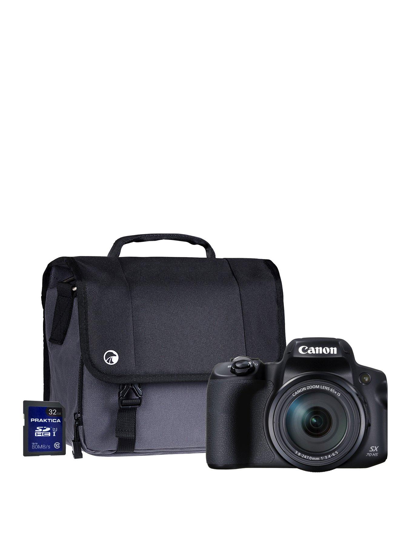 Canon Canon Powershot Sx70 Hs Black 4K 20.3Mp 65X Zoom Wifi Camera Kit Inc 32Gb &Amp; Case