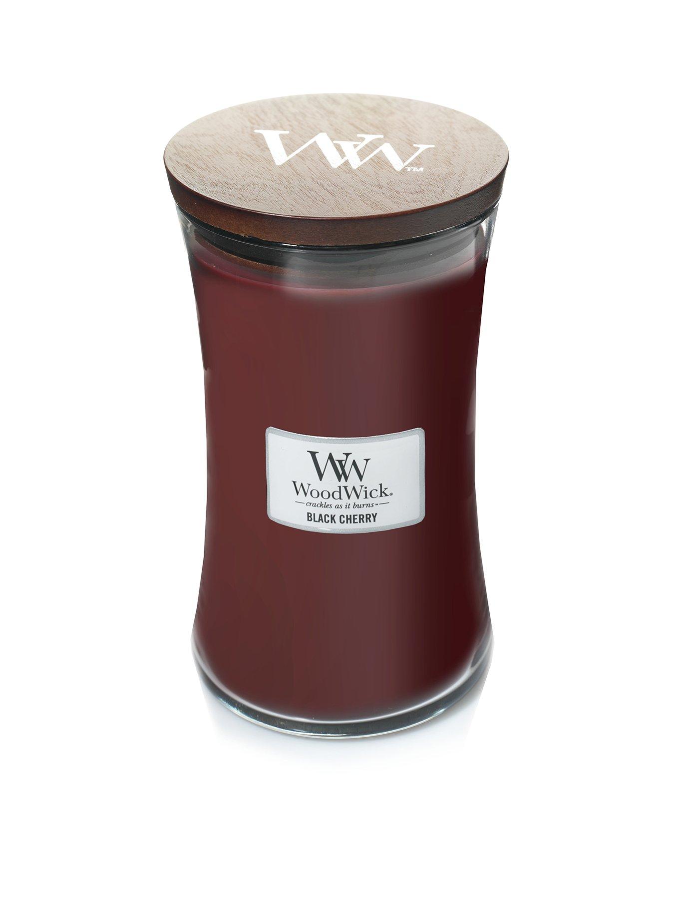 undefined Large Hourglass Candle – Black Cherry