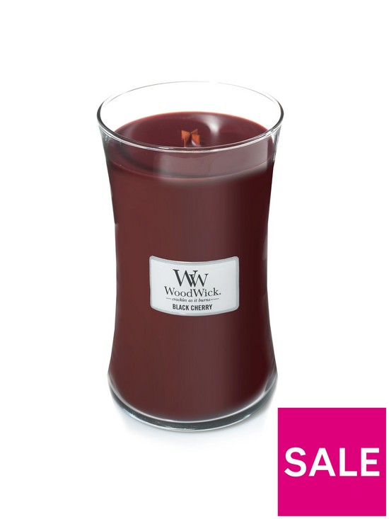 stillFront image of woodwick-large-hourglass-candle-ndash-black-cherry