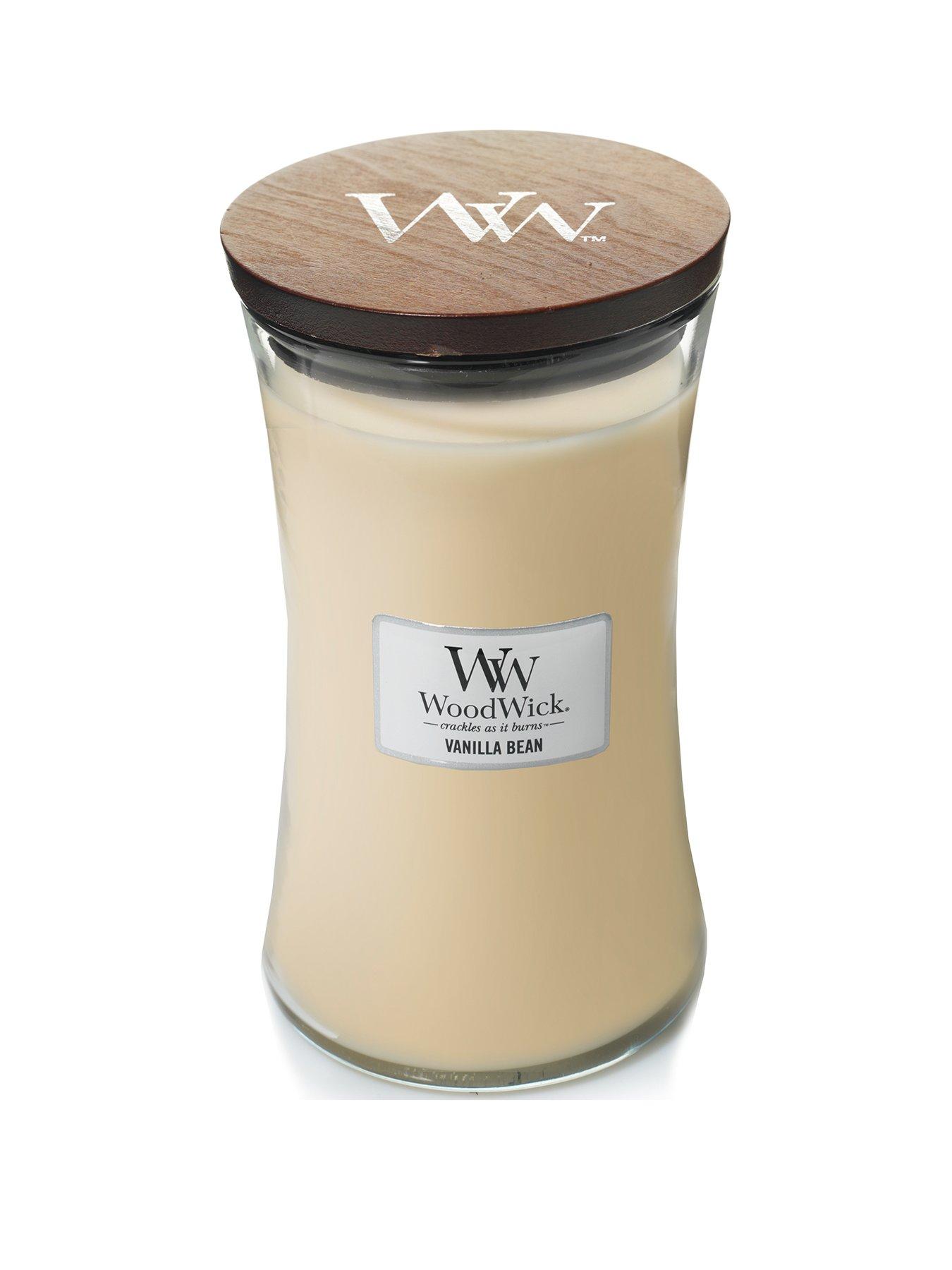 Product photograph of Woodwick Large Hourglass Candle Ndash Vanilla Bean from very.co.uk