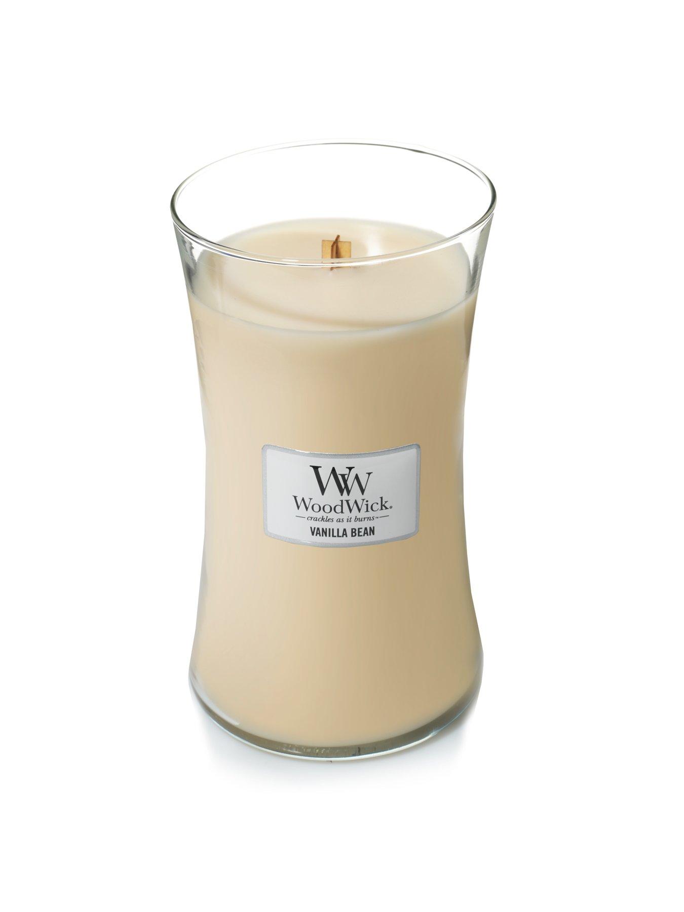 WoodWick Large Hourglass Candle Vanilla Bean very.co.uk