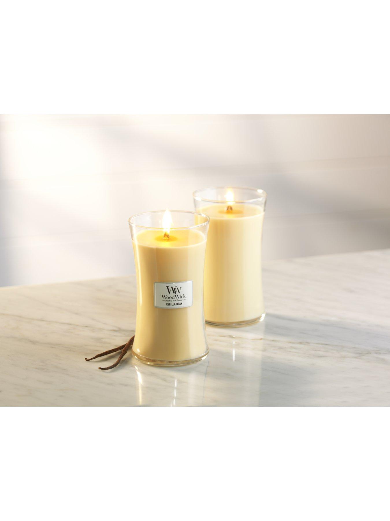 WoodWick Large Hourglass Candle Vanilla Bean Very.co.uk