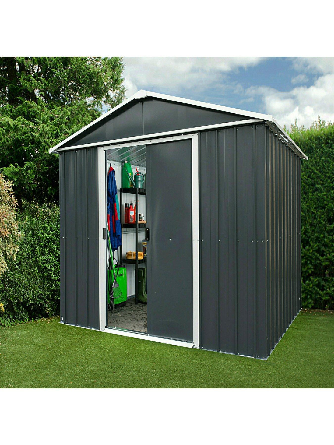 Image 2 of 8 of Yardmaster 6 x&nbsp;7ft Castleton Apex Roof Metal Shed