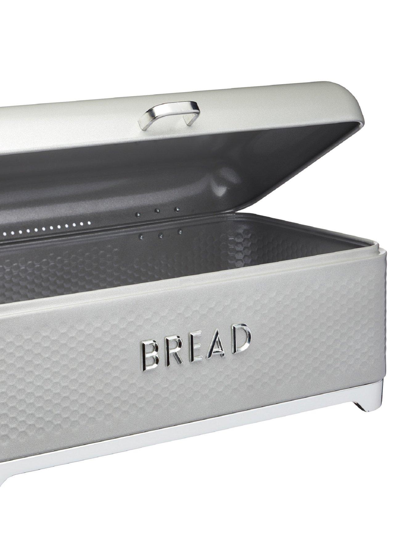 KitchenCraft Lovello Bread Bin in Shadow Grey 42 x 22 x 18 cm very