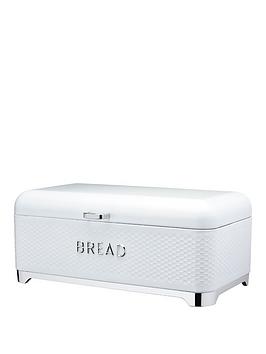Product photograph of Kitchencraft Lovello Bread Bin In Ice White from very.co.uk