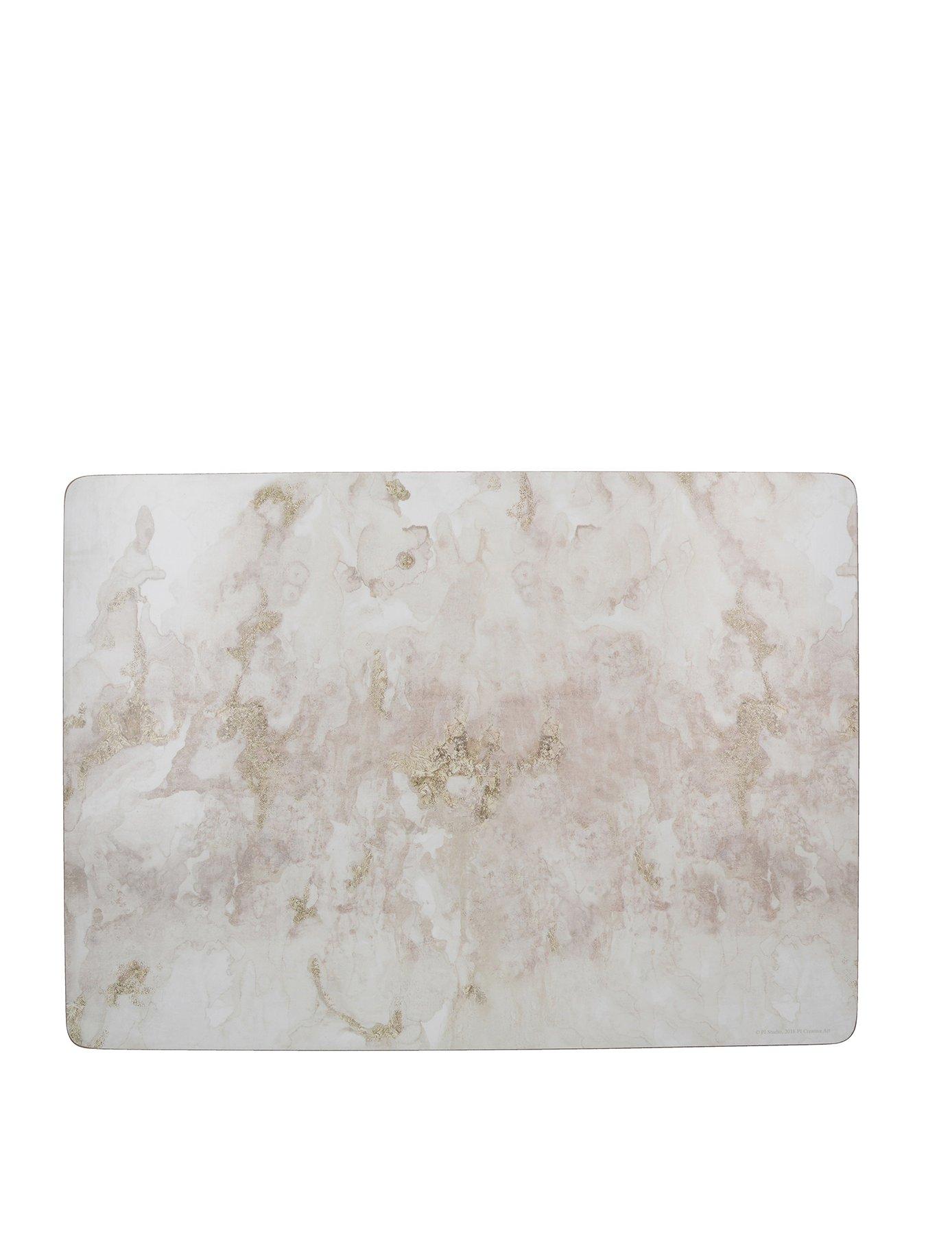 Product photograph of Creative Tops Set Of 4 Large Grey Marble Placemats from very.co.uk