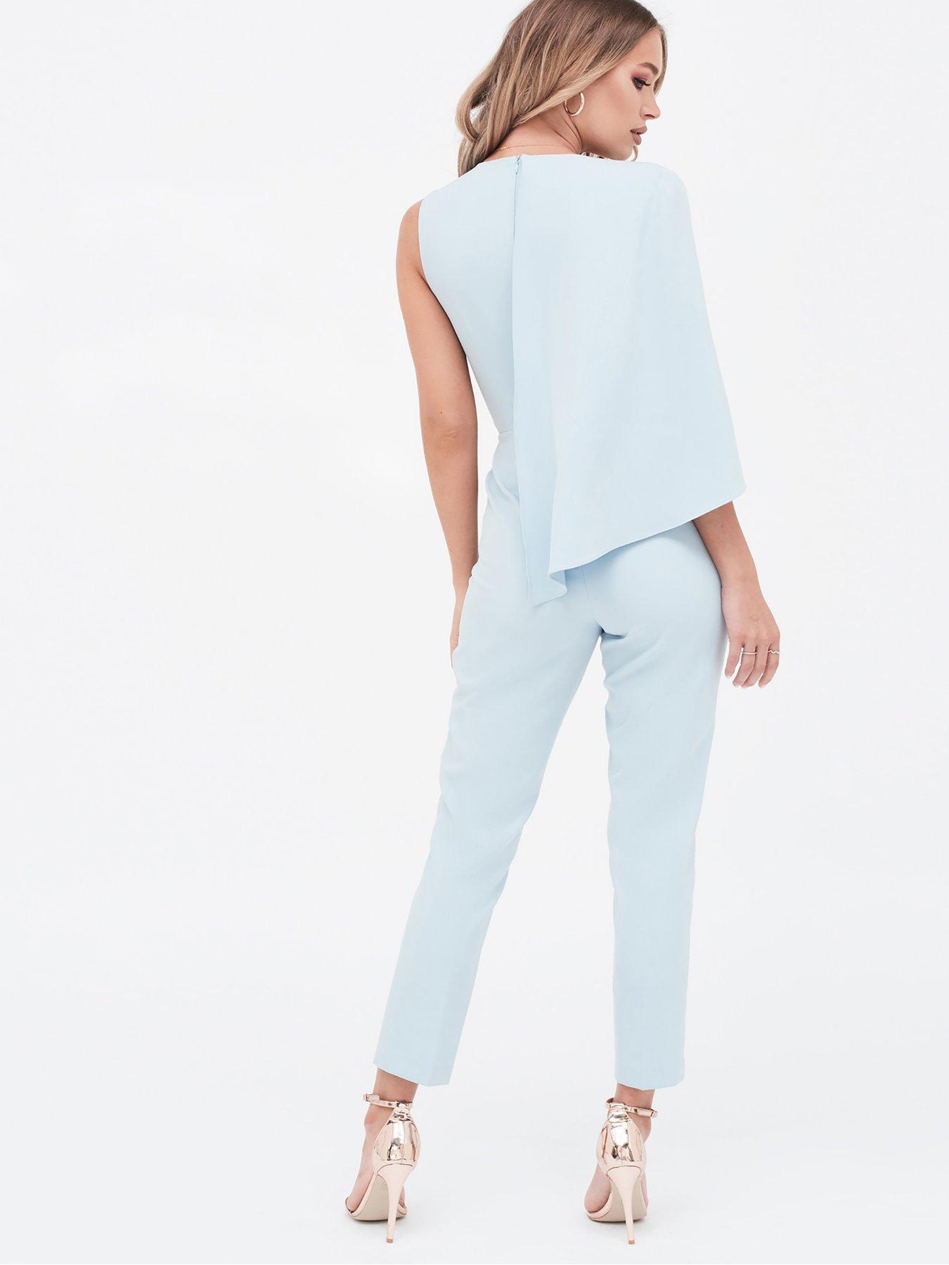 lavish alice one shoulder jumpsuit