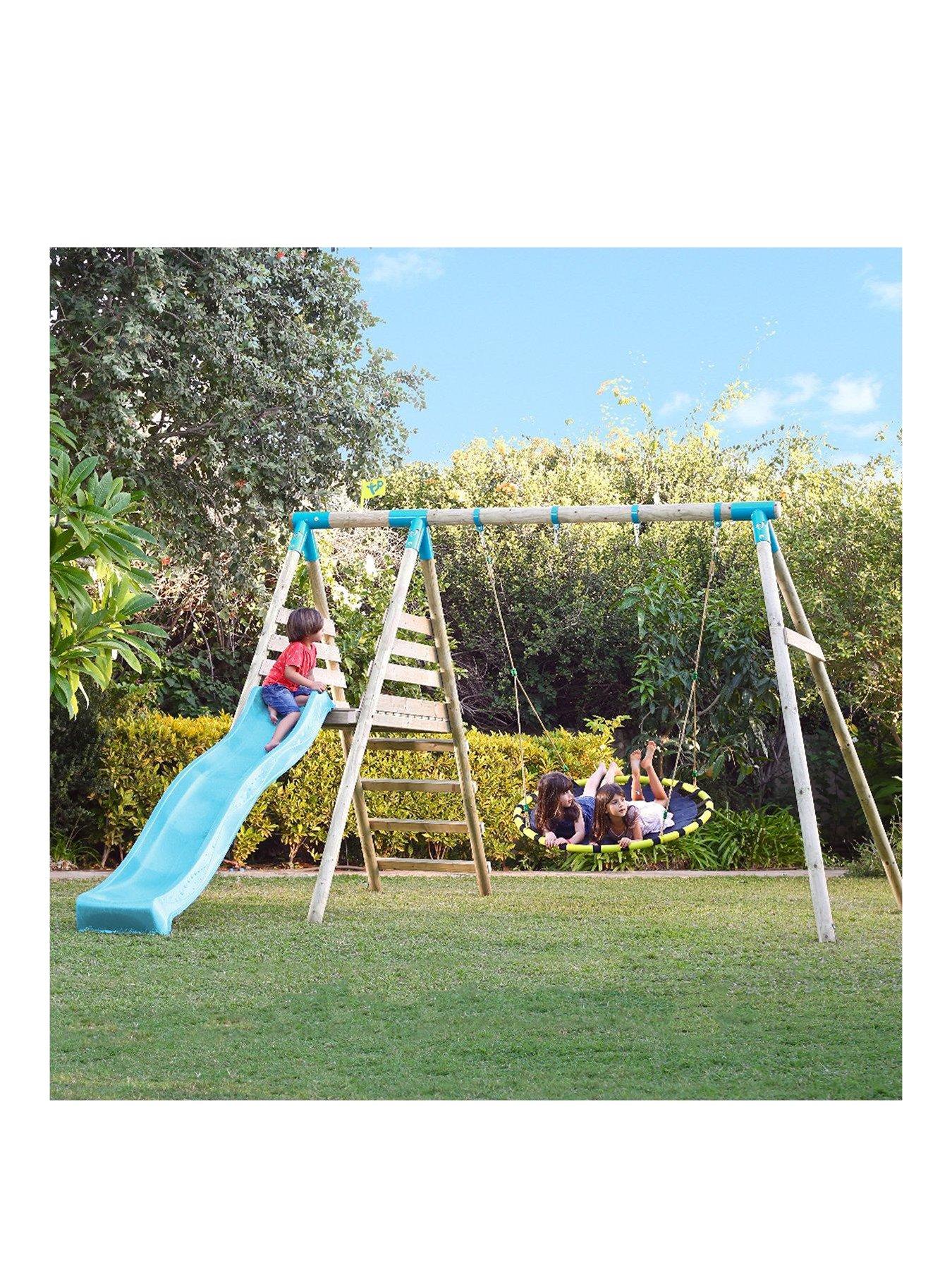 TP Fiordland Wooden Saucer Swing Set 