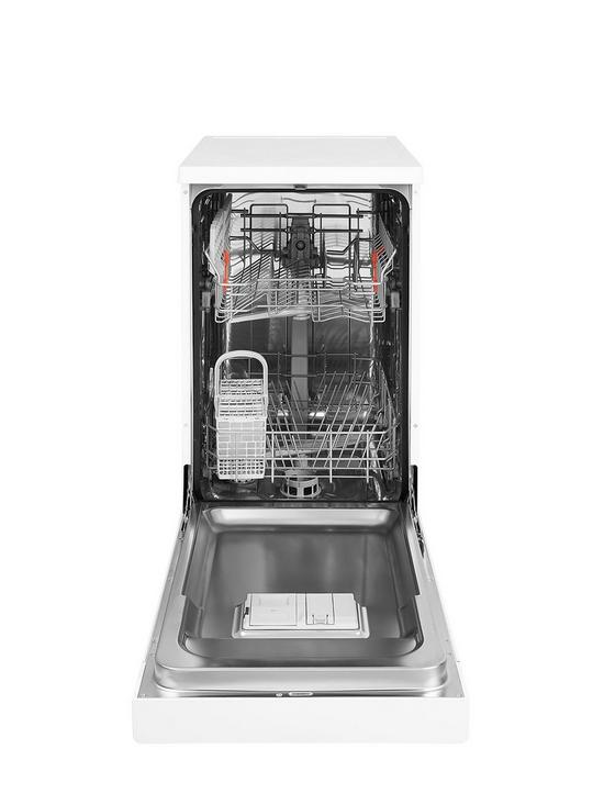stillFront image of hotpoint-hsfe1b19ukn-10-place-slimline-dishwasher-with-quick-wash-white