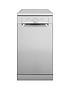  image of hotpoint-hsfe1b19sukn-10-place-slimline-dishwasher-with-quick-wash-silver