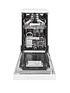  image of hotpoint-clover-hsfo3t223wukn-10-place-slimline-dishwasher-with-quick-wash-and-3d-zone-wash-white