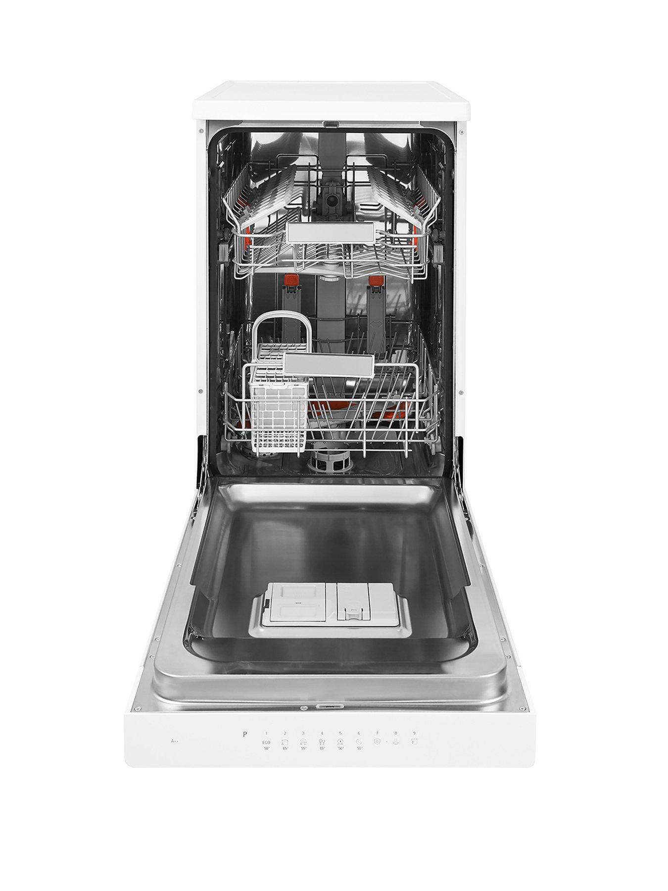 Image 2 of 7 of Hotpoint Clover HSFO3T223WUKN 10-Place Slimline Dishwasher with Quick Wash and 3D Zone Wash - White