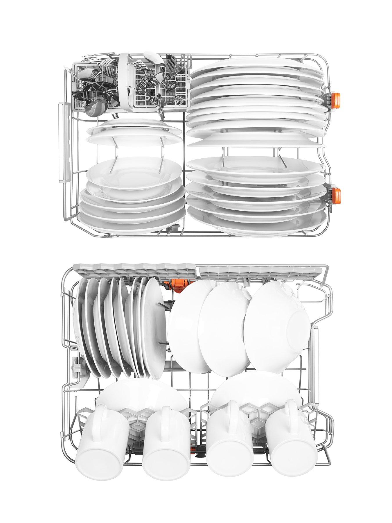Image 6 of 7 of Hotpoint Clover HSFO3T223WUKN 10-Place Slimline Dishwasher with Quick Wash and 3D Zone Wash - White