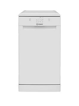 Indesit Dsfe1B10Ukn 10-Place Slimline Dishwasher With Quick Wash - White