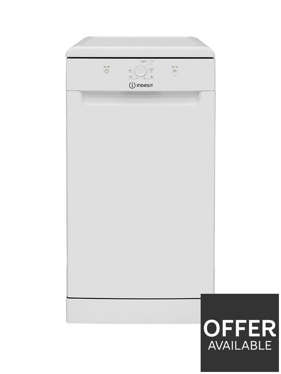 front image of indesit-dsfe1b10ukn-10-place-slimline-dishwasher-with-quick-wash-white