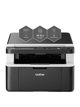 Brother Dcp-1612W All In Box Bundle - Compact, Wireless, Mono Laser A4 Printer/Scanner/Copier, With 3-Year Warranty, Up To 3 Years' Worth Of Printing