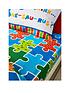  image of catherine-lansfield-dino-saw-single-fitted-sheet
