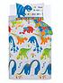  image of catherine-lansfield-dino-saw-single-duvet-cover-set-bright
