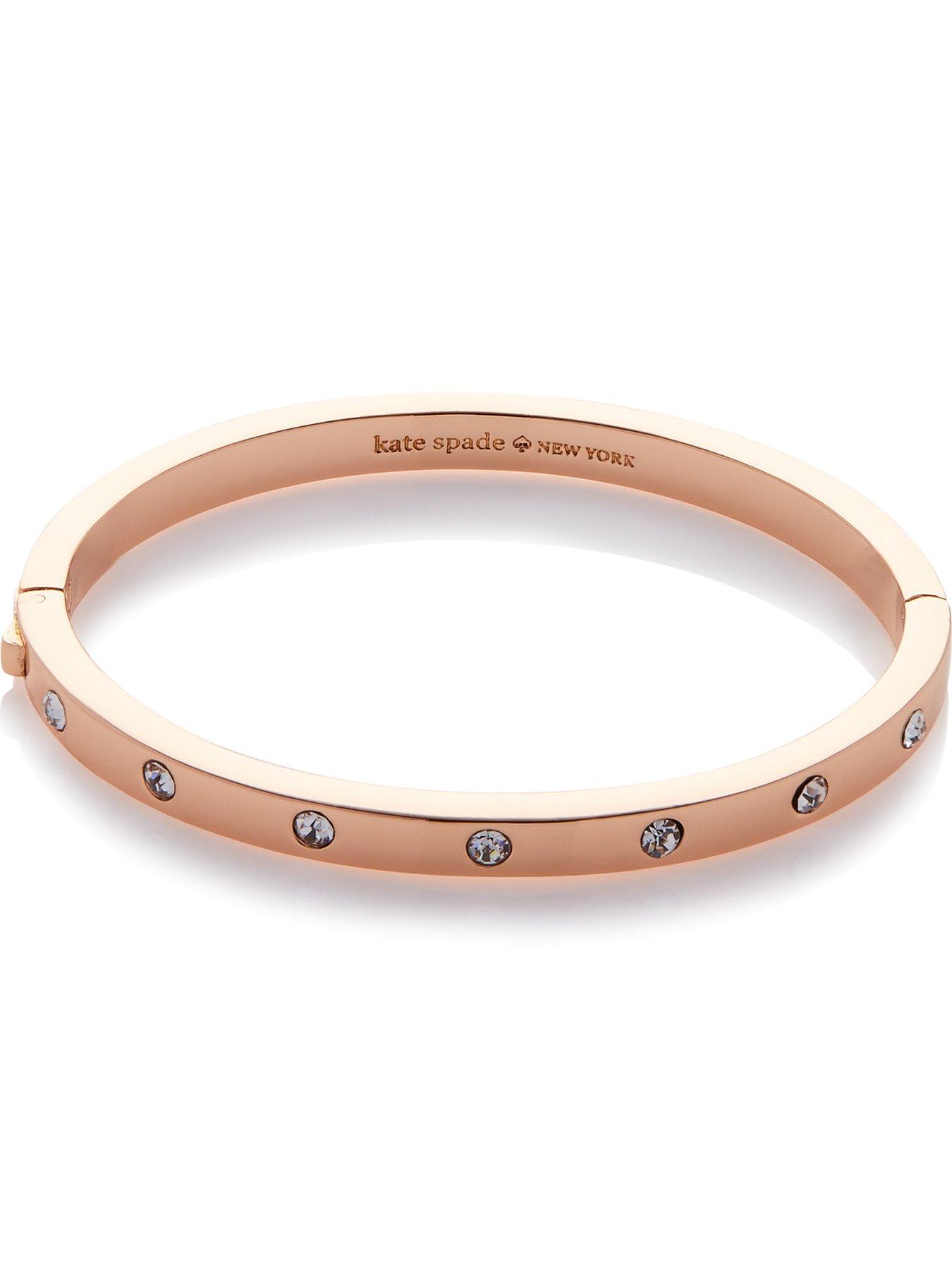 Kate Spade New York Set In Stone Crystal Paved Bangle - Rose