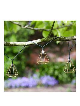 Product photograph of Smart Solar 10 Geo Shape Solar String Lights from very.co.uk