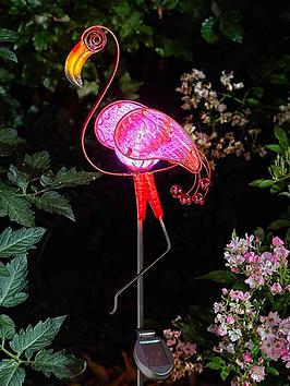 Product photograph of Smart Solar Flamingo Solar Stake Light from very.co.uk
