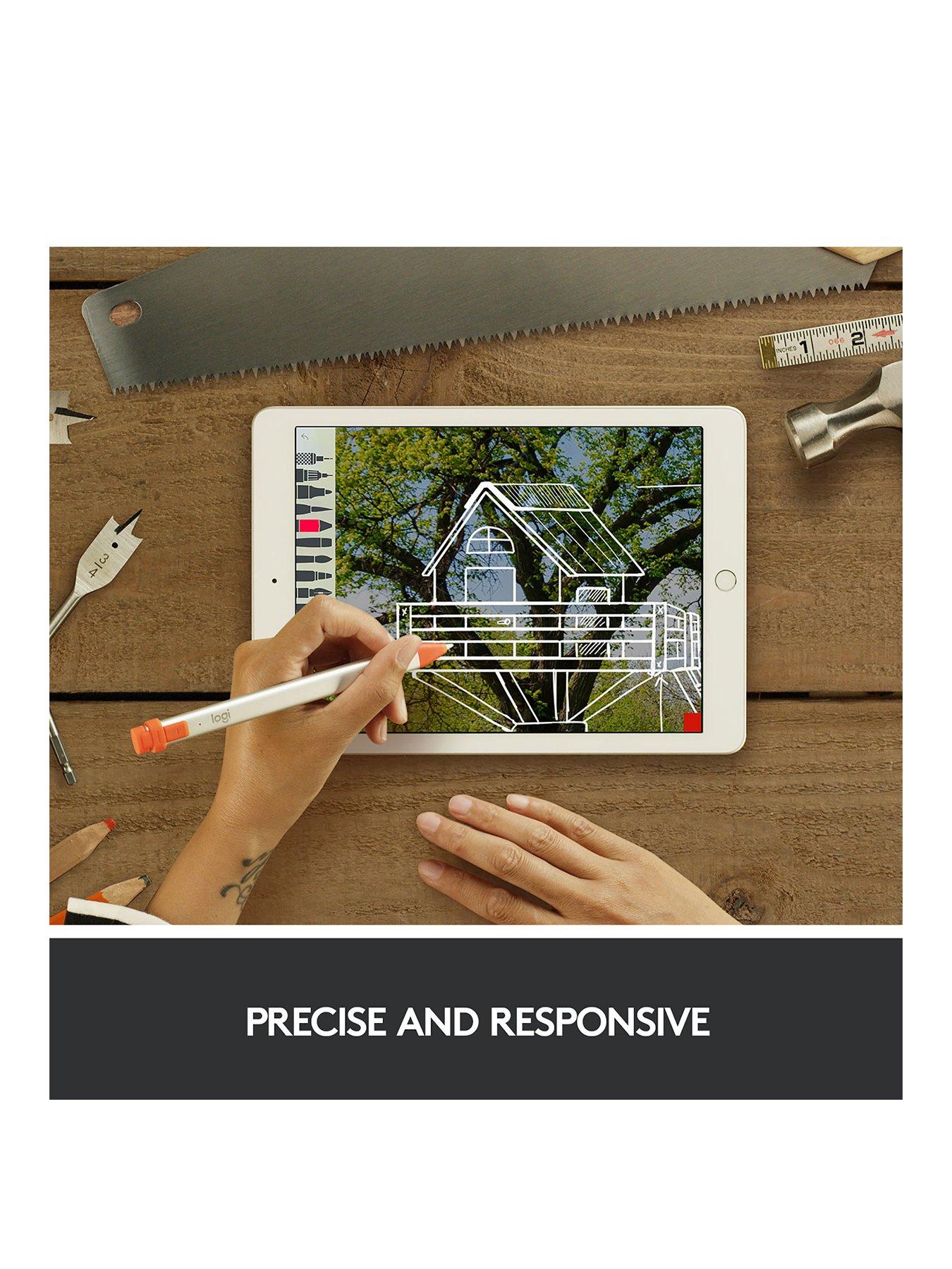 Image 2 of 8 of Logitech Crayon Digital Pencil for all iPads (2018 releases and later) - Orange