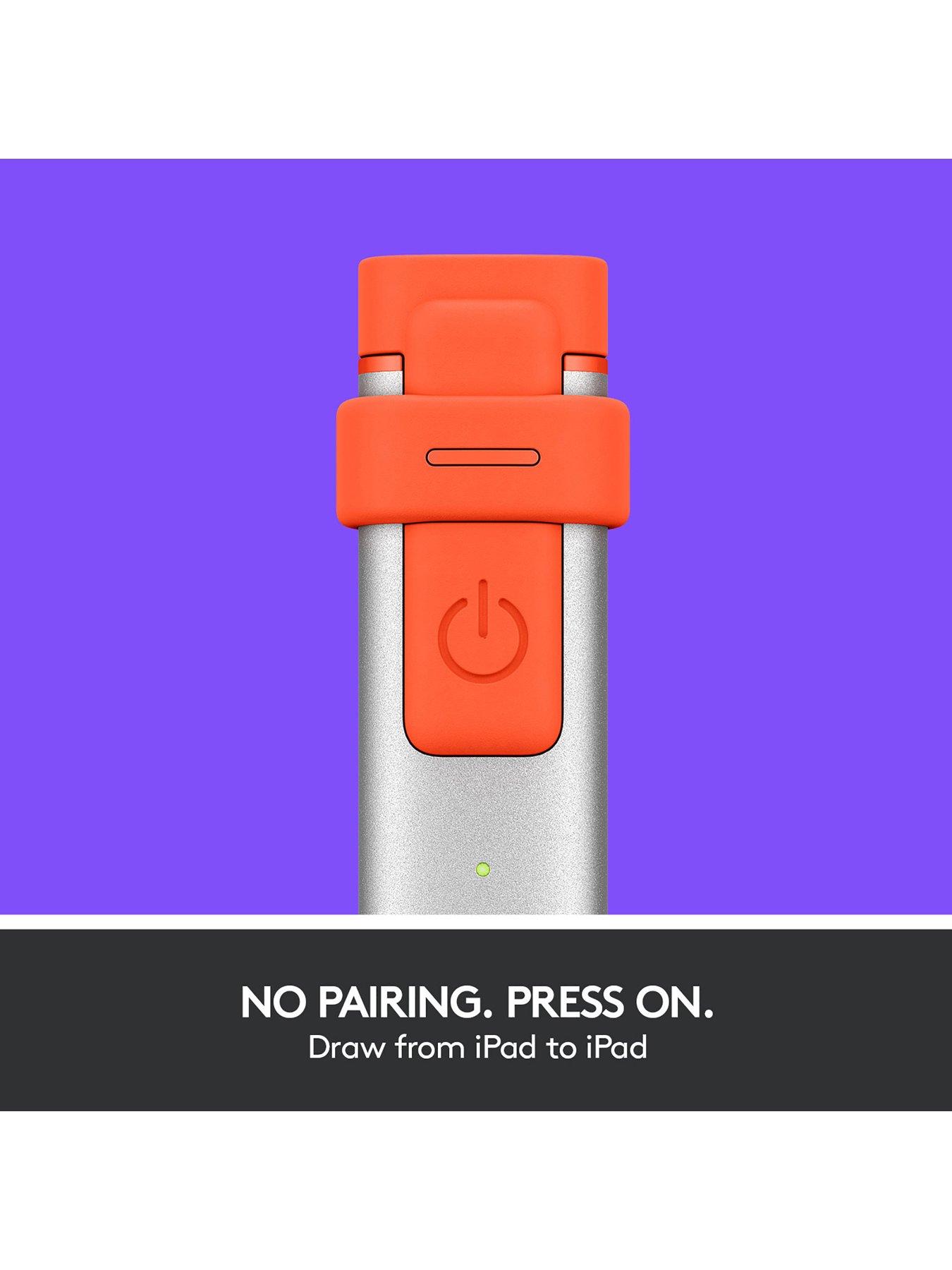 Image 6 of 8 of Logitech Crayon Digital Pencil for all iPads (2018 releases and later) - Orange