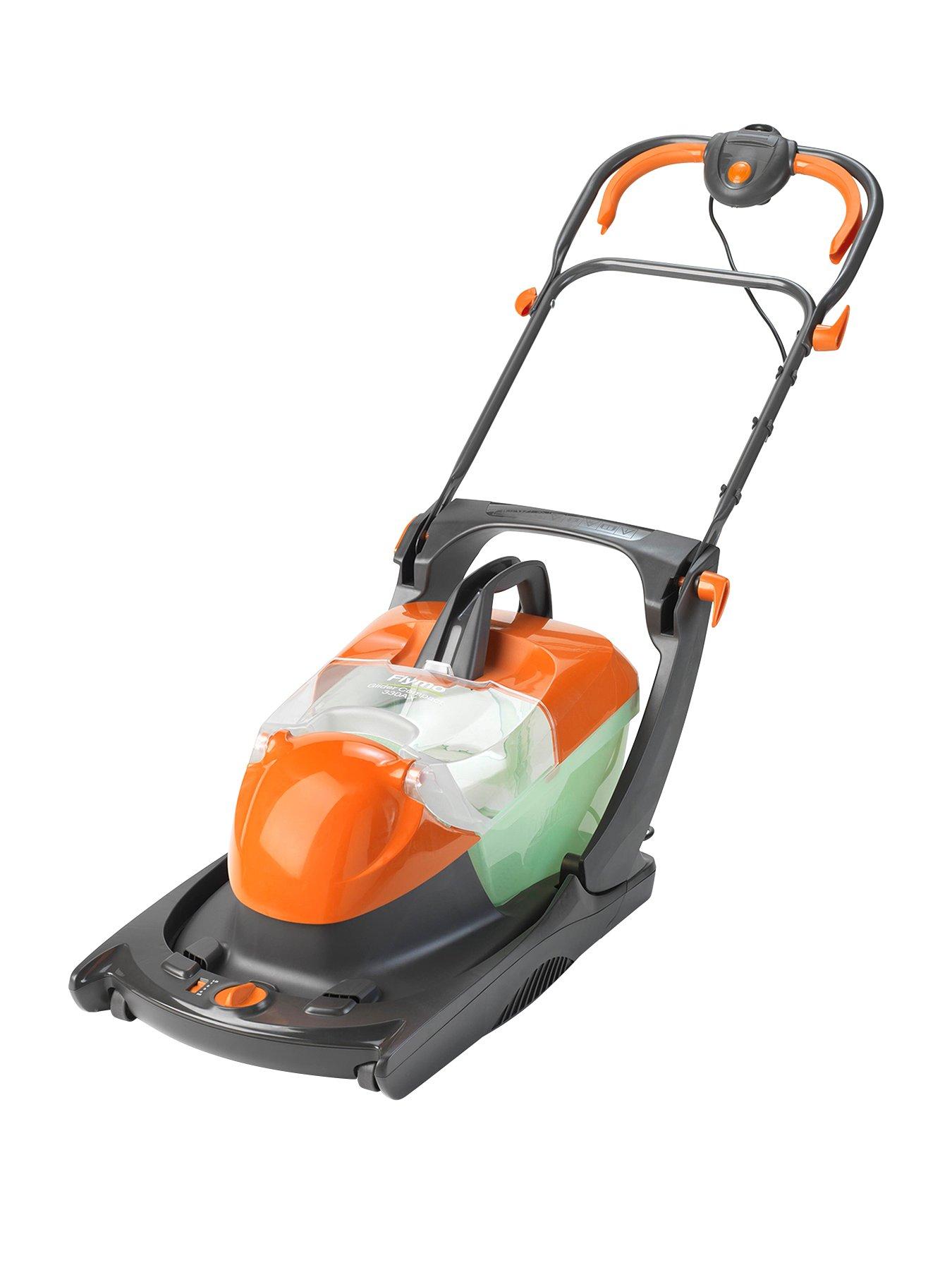Product photograph of Flymo Glider Compact 330ax Corded Hover Collect Lawnmower from very.co.uk