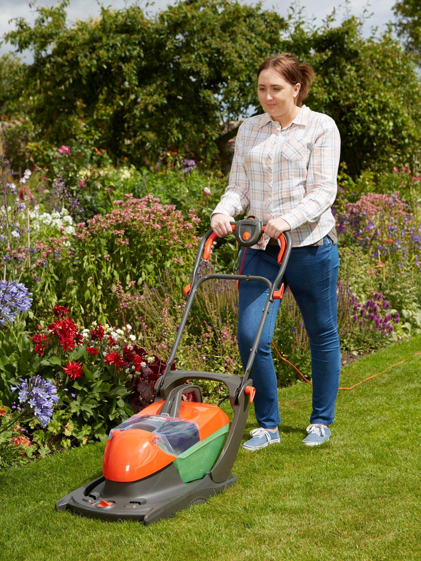 Small hover mower with grass online box