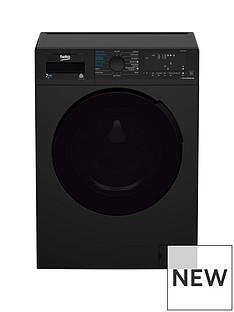 Beko WDB7426R1B 7Kg/4kg 1200 Spin Washer Dryer - Black