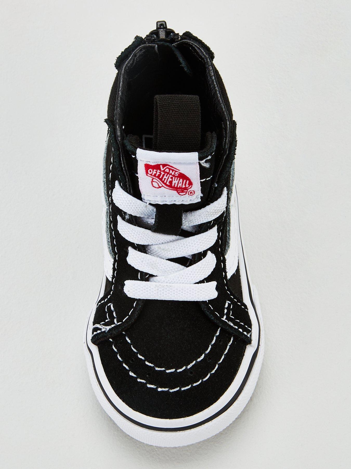 Vans Sk8 Hi Toddler Unisex Hi Top Trainers Black White