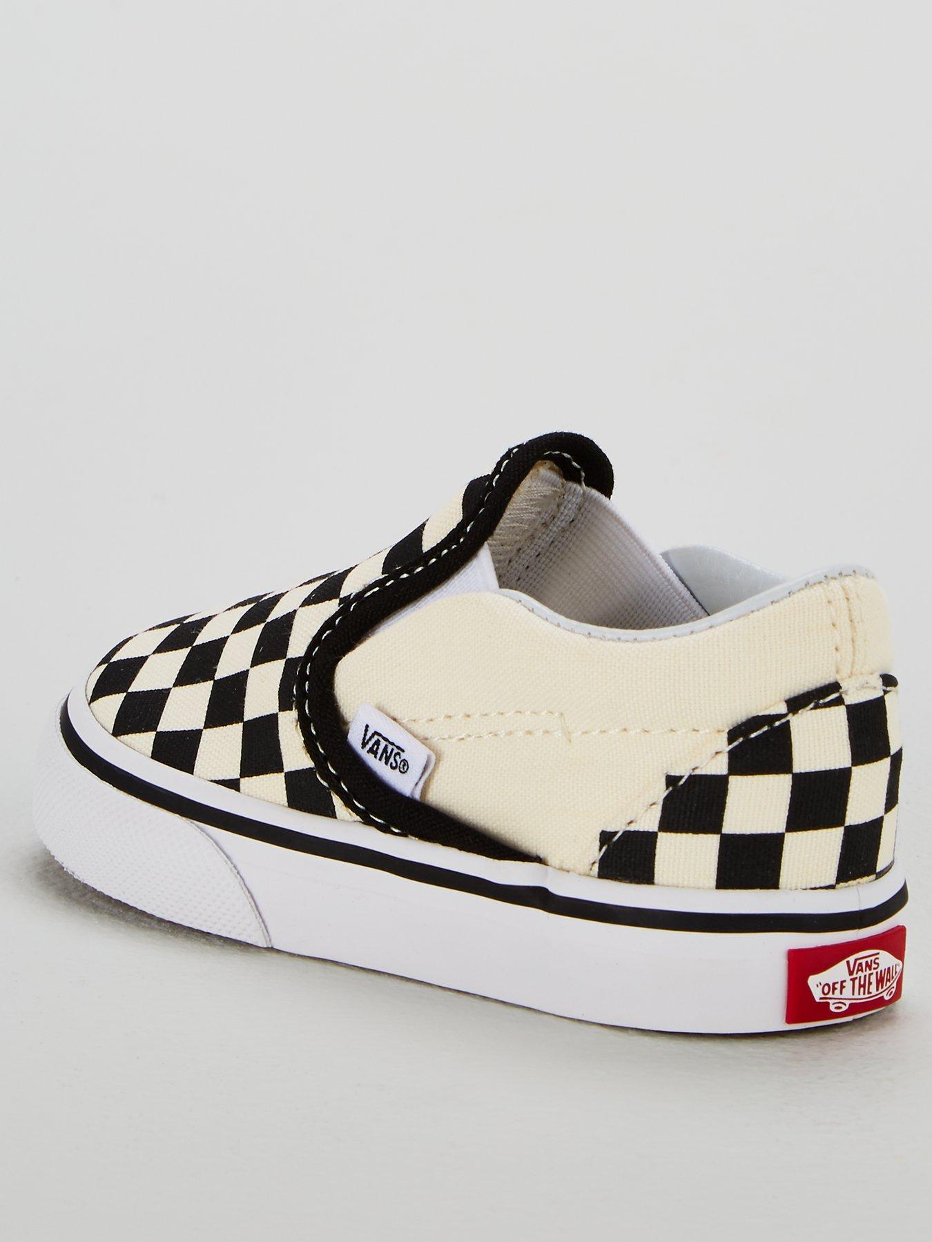 Vans black & white classic store checkerboard trainers