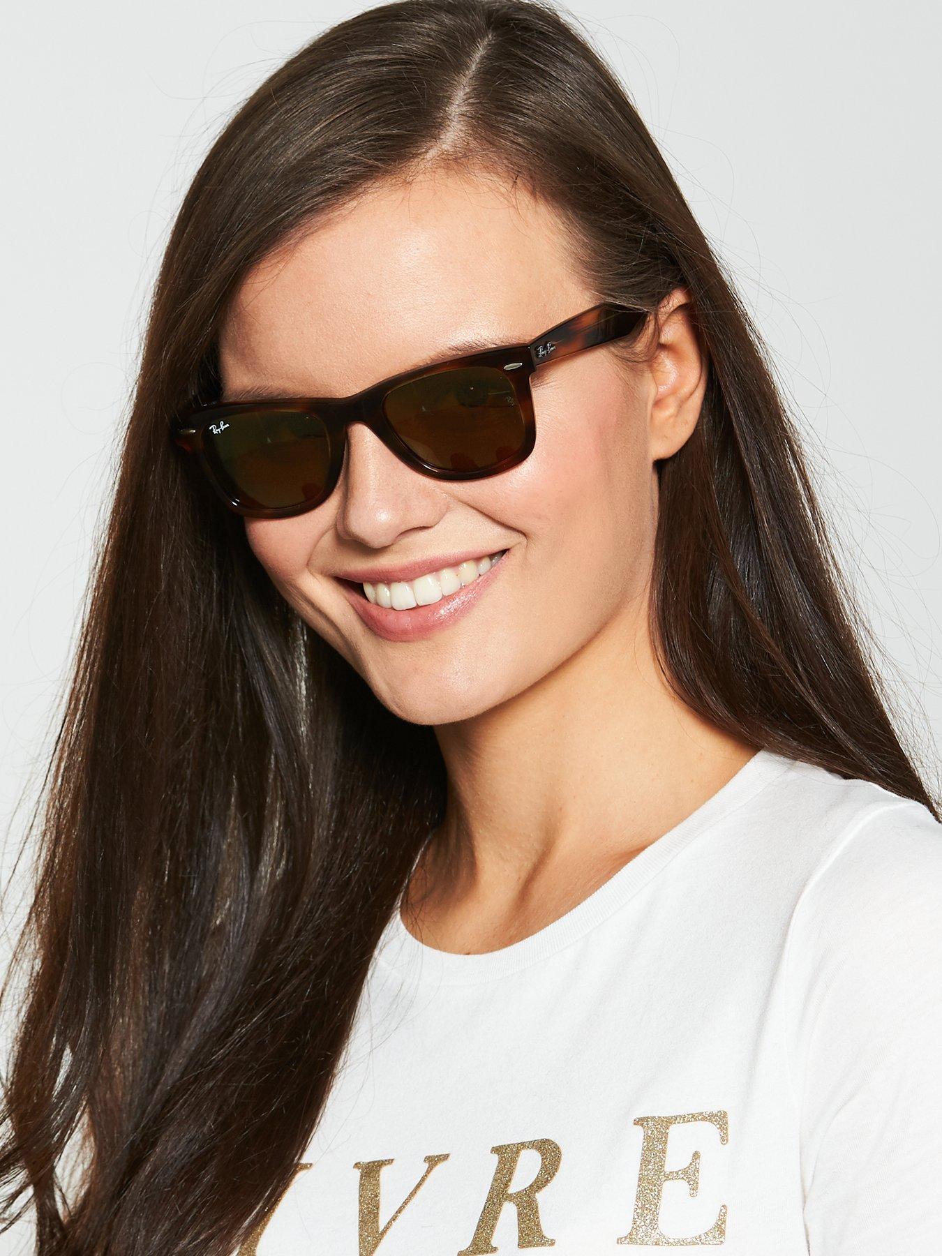 undefined Wayfarer Sunglasses - Light Tortoise