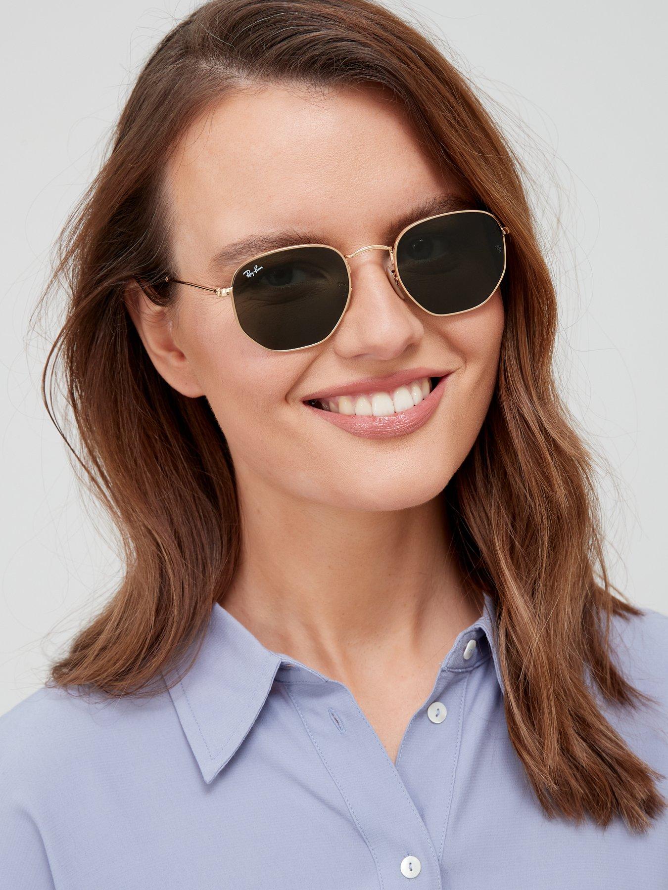 Ray-Ban Hexagonal Sunglasses - Gold 