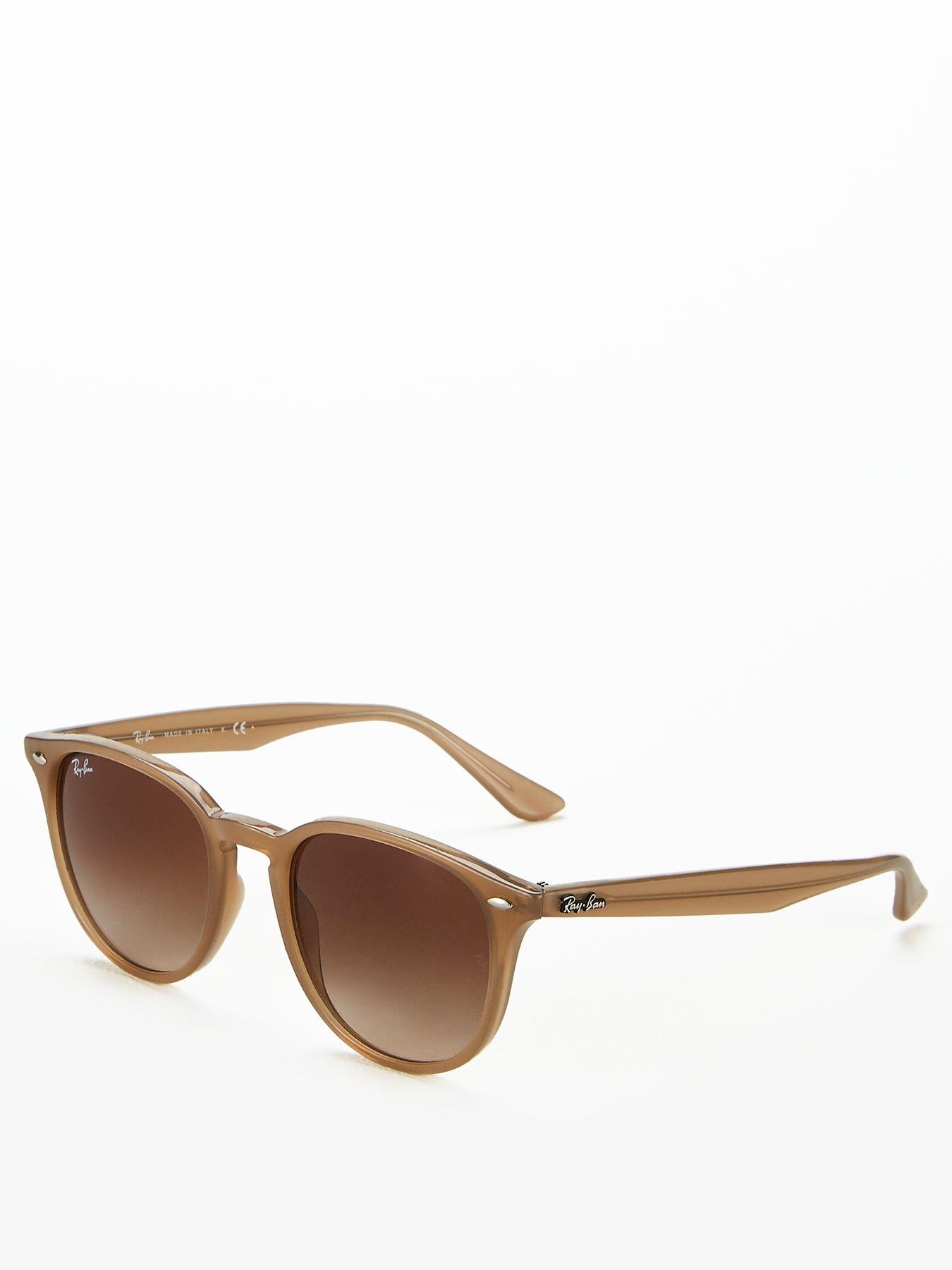 Ray Ban Irregular Sunglasses Shiny Opal Beige very