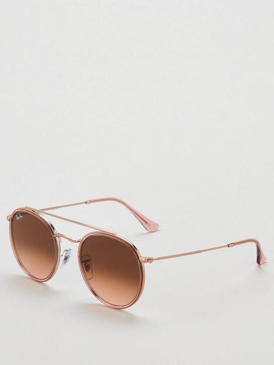 stillFront image of ray-ban-round-sunglasses-pink